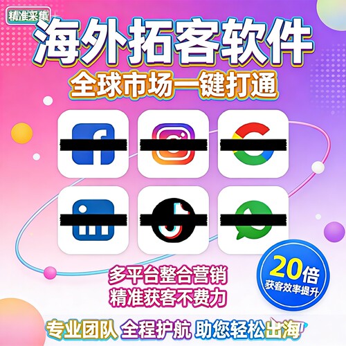 海外社媒ins引流询盘工具WS裙发精准FB采集过滤外贸客户开发软件