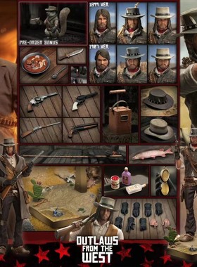 LimToys 1/6 荒野大镖客2 约翰马·斯顿/亚瑟头雕 LIM011 接单