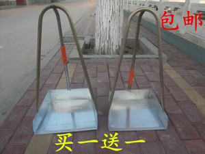 加厚高把家用铁皮簸箕粮食大畚斗垃圾斗扒机铲子扫地环卫簸箕撮子