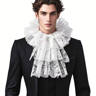 小丑马戏团复古蕾丝第五人格喧嚣之王拉夫领摄影配饰文艺假领围领