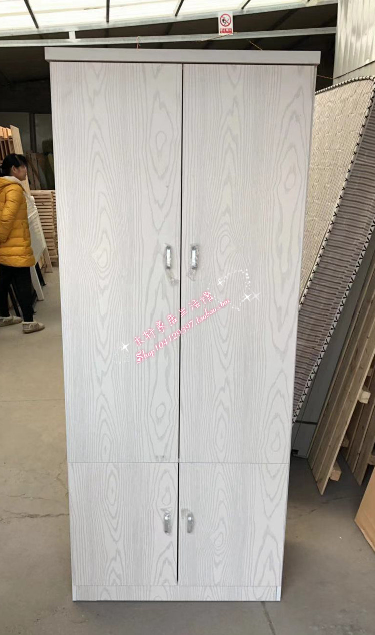 特价免漆板出租房简易两门衣柜
