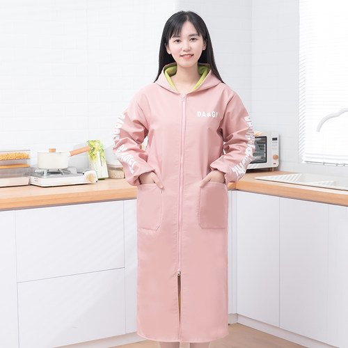 昊净家涤纶混纺防脏保暖纯色罩衣