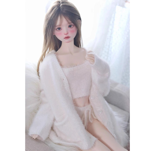 三四分bjd sd娃娃3分/4分 sd16msd衣服宽松毛绒针织套装1/3 1/4