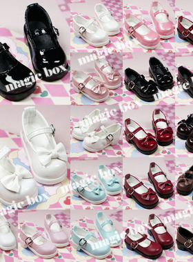 三四六bjd娃鞋4分6分娃娃鞋子熊蛋1/6卡肉mdd soo 1/4搭扣高跟鞋