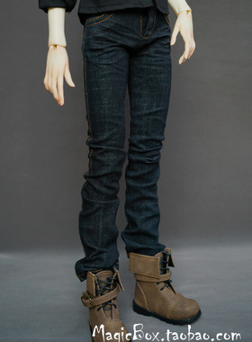 4分3分大叔BJD SD 娃娃衣服裤子日常休闲街头牛仔裤长裤1/3，1/4