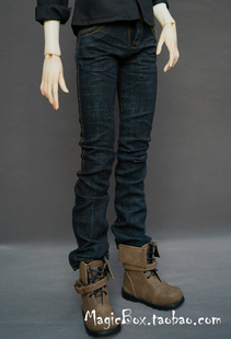 4分3分大叔BJD SD 娃娃衣服裤子日常休闲街头牛仔裤长裤1/3，1/4