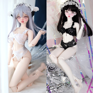三四分 BJD SD娃娃衣服 娃衣套装3分4分性感蕾丝内衣套装 1/3 1/4