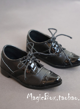 BJD SD 娃娃用鞋子3分4分尖头西装鞋皮鞋黑色1/3 1/4
