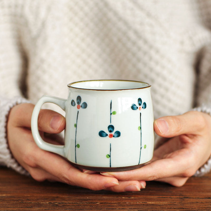 西田木雨马克杯带勺子的杯子可加盖早餐杯麦片杯水杯男女陶瓷杯子