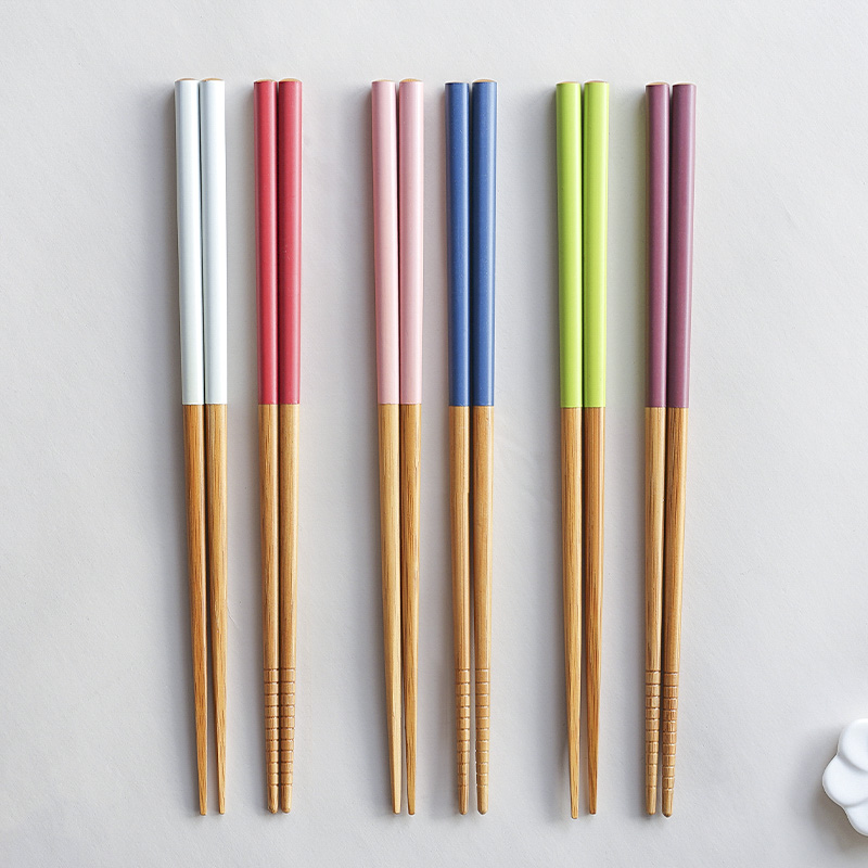 日式家用筷子24厘米天然竹筷