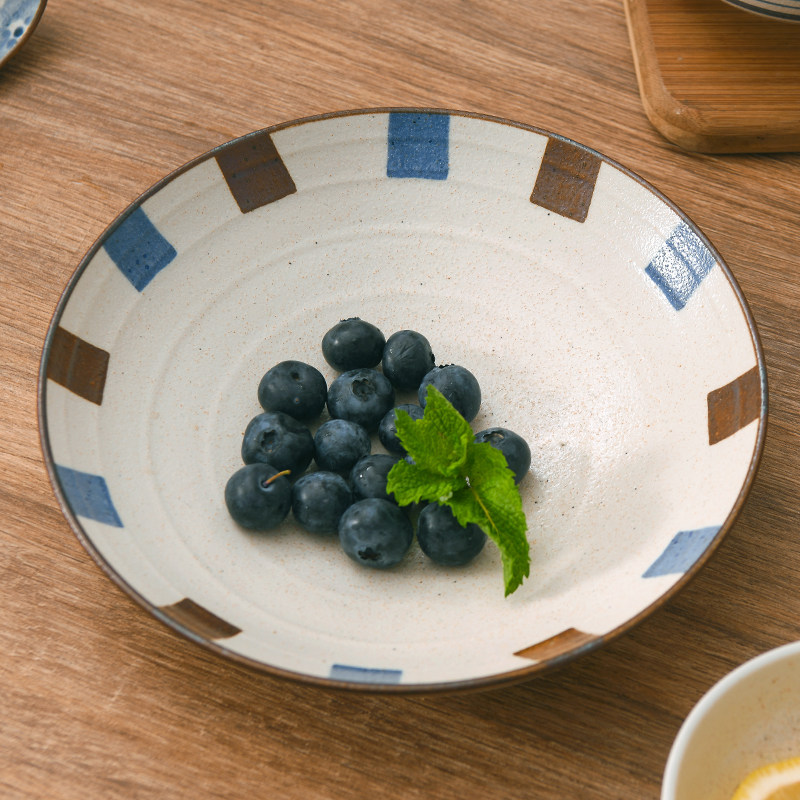 西田木雨意浓小盘子日式釉下彩酱料小深盘吐骨碟粗陶味碟家用菜盘,餐饮具,盘,淘宝优惠券,粉丝福利购,淘宝优惠卷