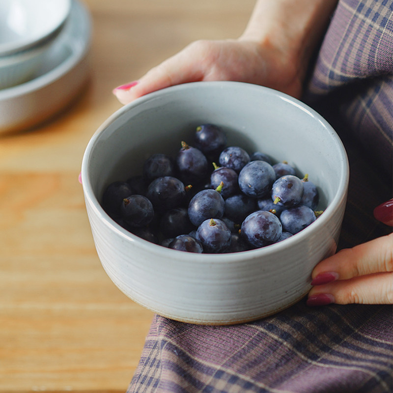 复古斗笠碗高级灰家用吃饭吃面大号网红高端陶瓷日式大碗面碗,餐饮具,碗,淘宝优惠券,粉丝福利购,淘宝优惠卷