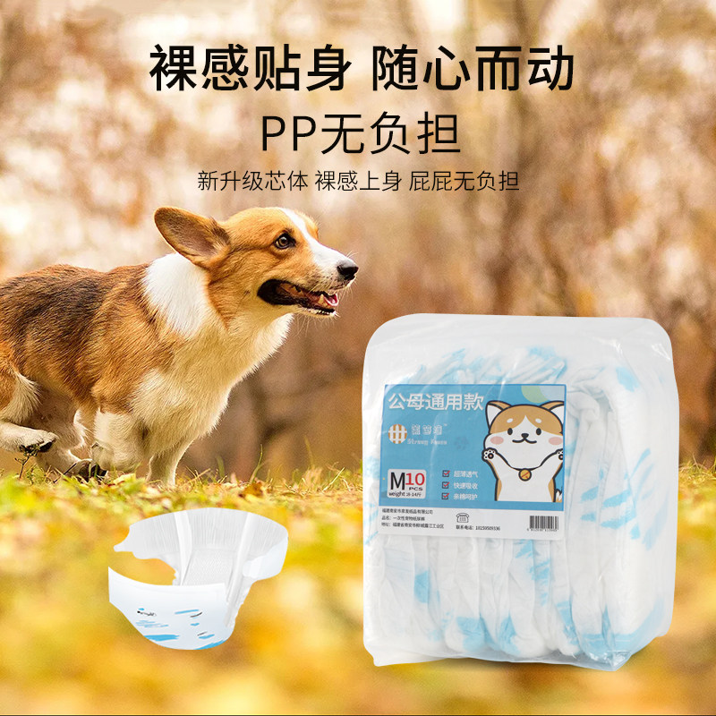 狗狗尿不湿尿片泰迪金毛纸尿裤公狗母狗生理裤姨妈巾小狗专用尿布
