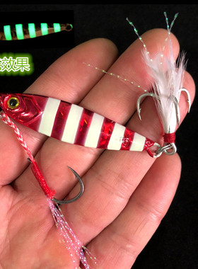 万亚仿玛牌岸抛远投铁板假饵路亚渔具鱼钩铅鱼饵20g30g40g60g