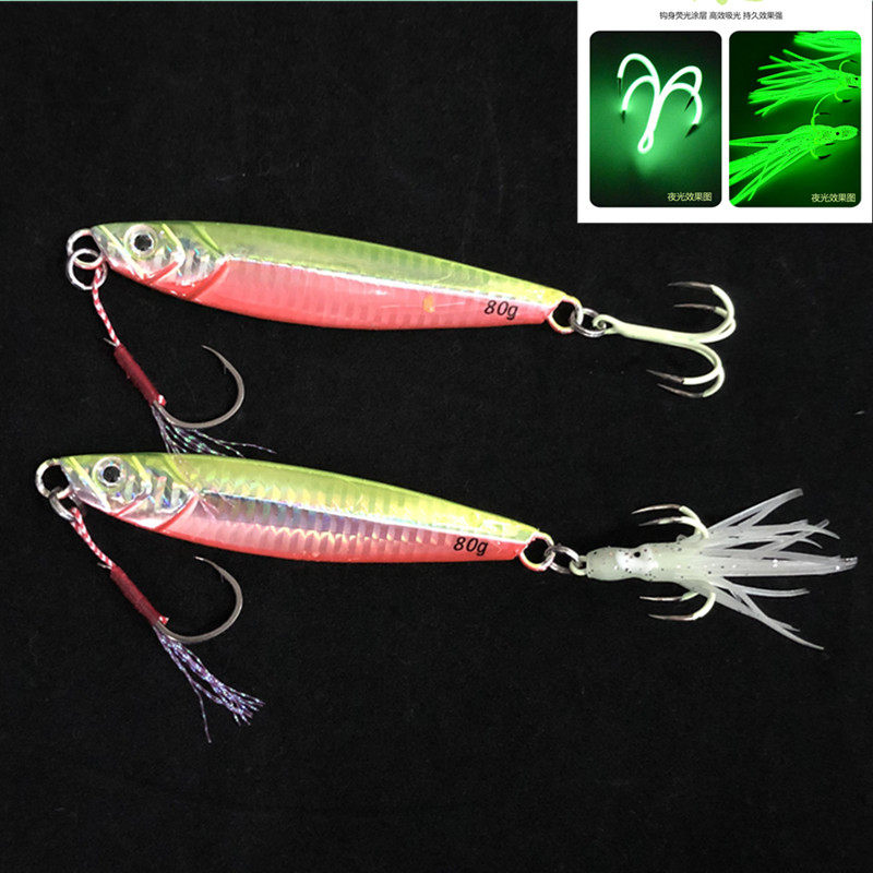 钓带鱼夜光铁板慢摇海洋拖钓铁板铅鱼海钓饵岸抛铁板假饵路亚,户外/登山/野营/旅行用品,路亚饵,淘宝优惠券,粉丝福利购,淘宝优惠卷