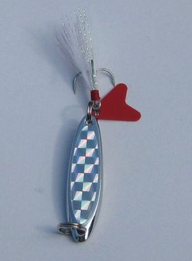 卖黑色羽毛钩假饵亮片斜切亮片路亚亮片【7g10g15g】