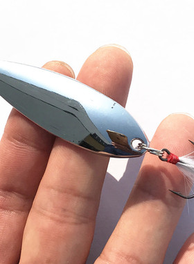 万亚勺型亮片假饵亮片路亚亮片金属饵铁板饵鱼钩鱼饵翘嘴10g