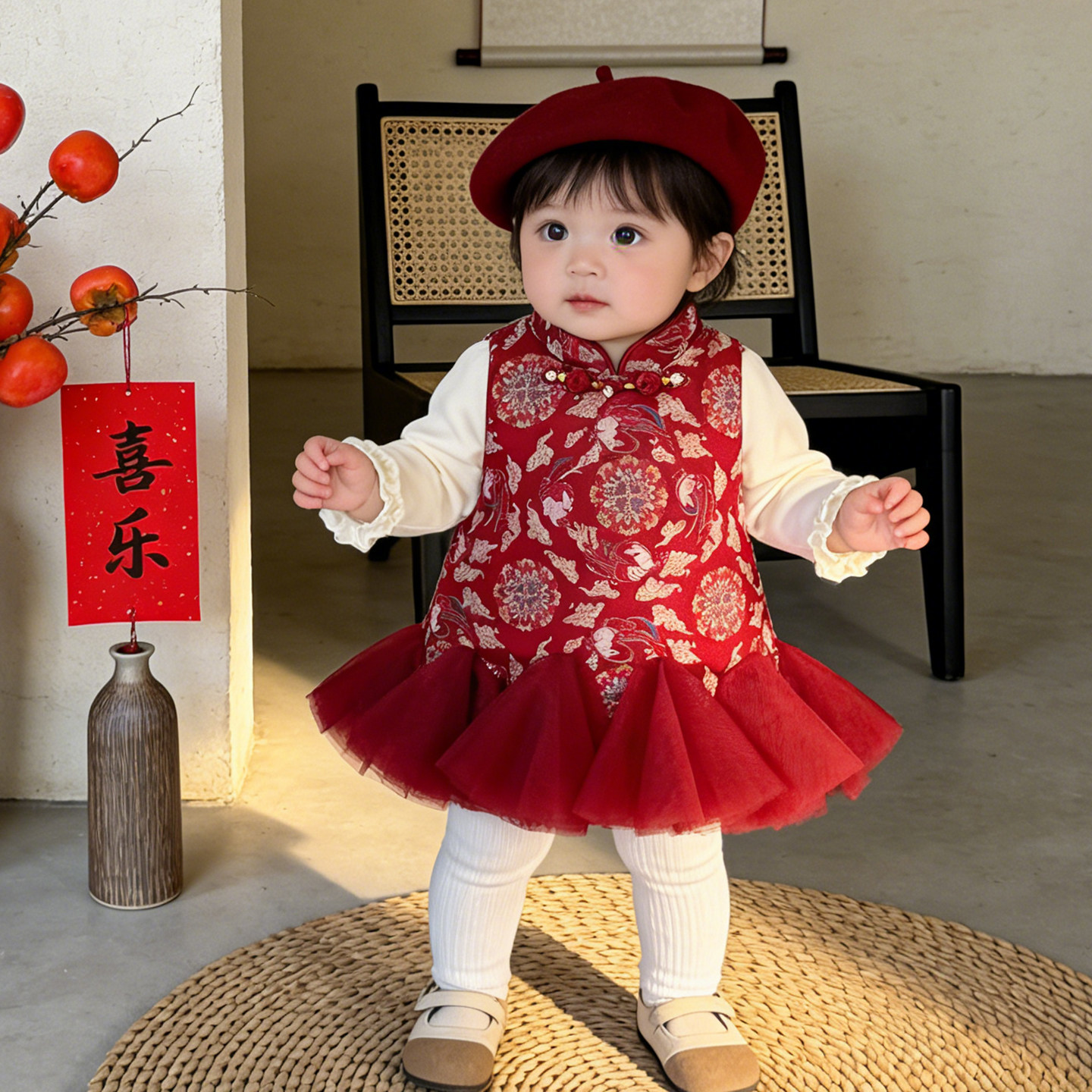 一周岁女宝宝礼服春装公主裙套装红色喜庆女童裙子生日抓周宴衣服,童装/婴儿装/亲子装,连衣裙,淘宝优惠券,粉丝福利购,淘宝优惠卷