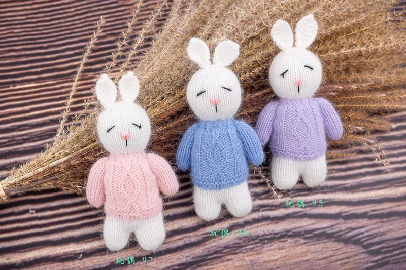 影楼满月婴儿拍照道具兔子