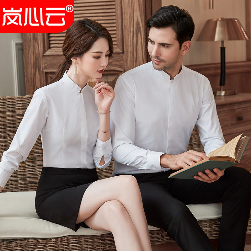 翻领长袖新品时尚商务工装工衬衫