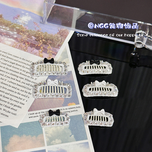 宠物发夹约克夏华子头花碎发bb夹马尔济斯ins夹子狗狗迷你diy发卡