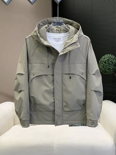 工装 防寒羽绒服男装 潮牌高端美式 2024新款 轻薄冲锋衣外套 加厚冬季
