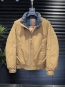 加厚保暖白鸭绒短款 立领格纹拼接羽绒服百搭潮流时尚 外套 男士 冬季