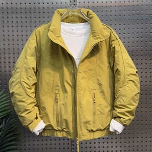 韩版冬季男士立领羽绒服潮流百搭日系时尚休闲痞帅保暖防寒上衣潮