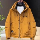 宽松户外工装 防寒羽绒服男士 新款 2025冬季 鸭绒保暖外套冲锋衣 短款