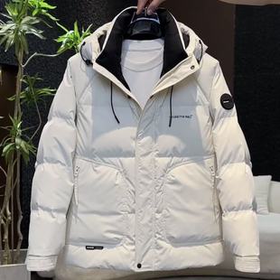 羽绒服防风保暖外套痞帅潮流简约休闲上衣男 连帽加厚爆款 男士 冬款
