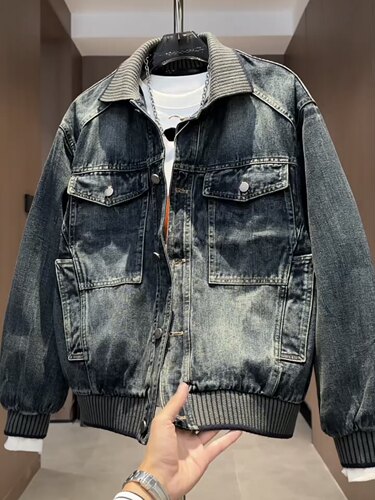 2026秋季新款男士牛仔外套时尚百搭休闲夹克上衣潮流帅气男装外套