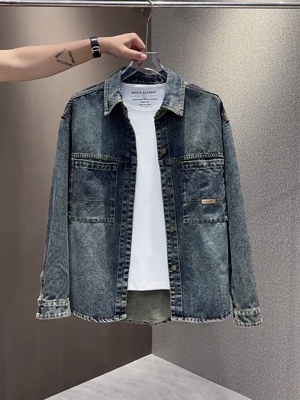 痞帅牛仔外套百搭流行帅气