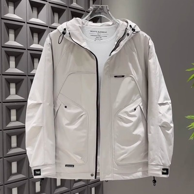 棉衣外套男士冲锋衣连帽棉服男款冬季防寒保暖痞帅工装百搭夹克男