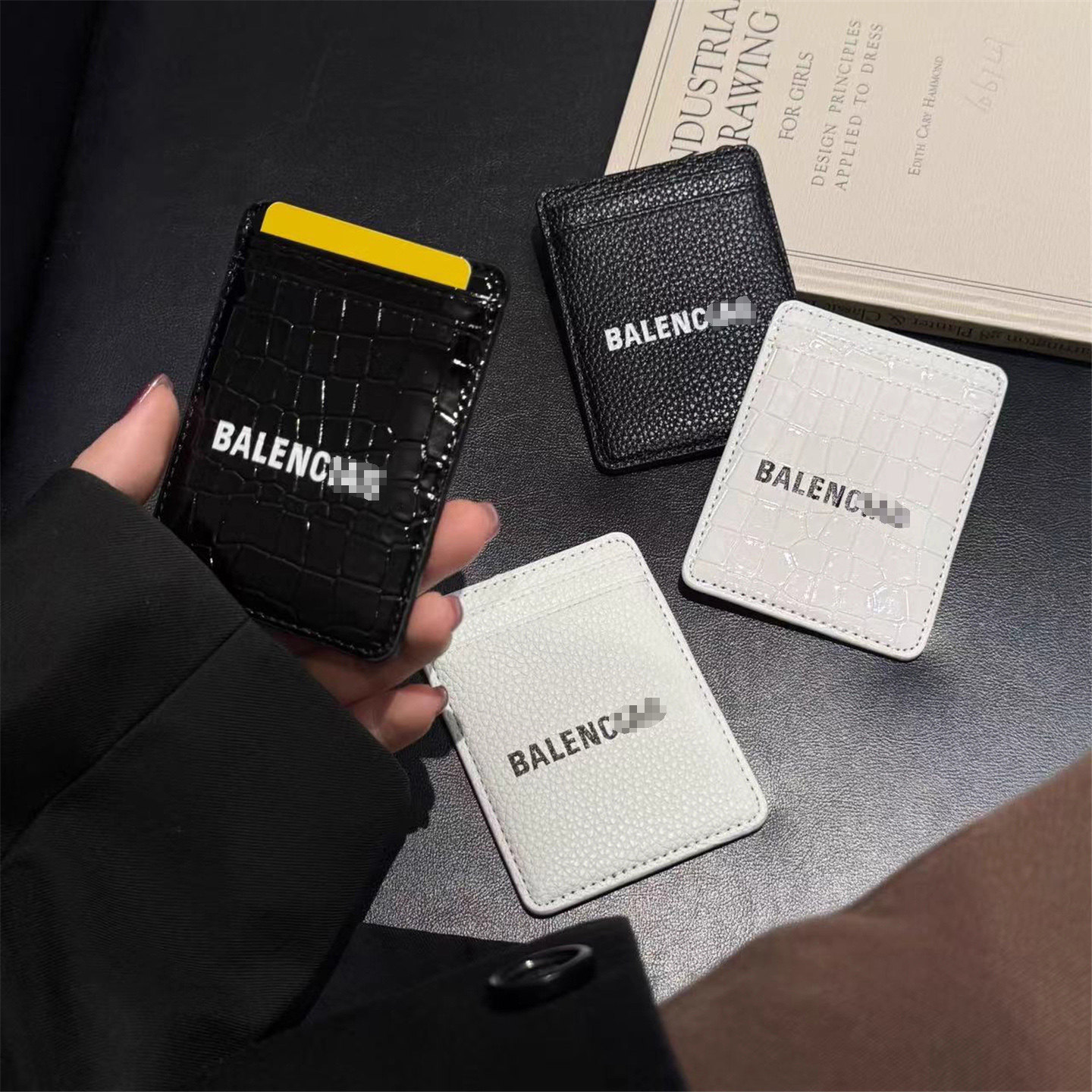 高级感简约皮革鳄鱼纹磁吸卡包适用苹果magSafe背夹卡套皮质男女,收纳整理,卡包/证件包,淘宝优惠券,粉丝福利购,淘宝优惠卷