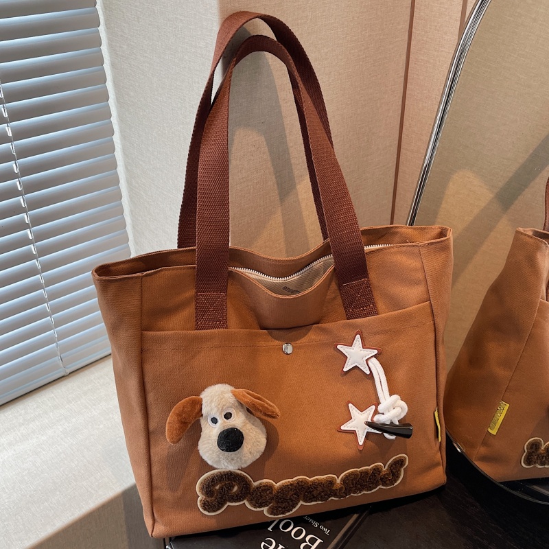 小众可爱帆布包大容量通勤托特包