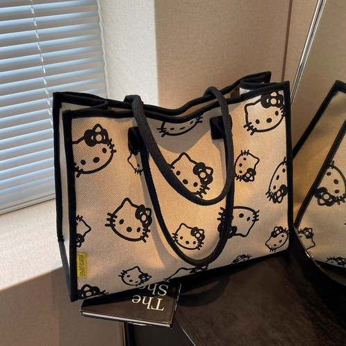 卡通帆布手提袋购物袋通勤托特包