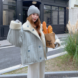 大货数据好冬款两面穿羊羔毛外套2766P225控338，女装短外套，2C182