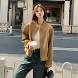 退货率低麂皮外套8899P135控188，女装短外套，2C182