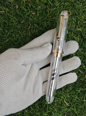 钛合金笔头自制透明示范金豪大道9109笔壳中性笔超大鱼雷粗大型粗