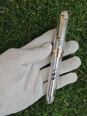 钛合金笔头自制透明示范金豪大道9109笔壳中性笔超大鱼雷粗大型粗
