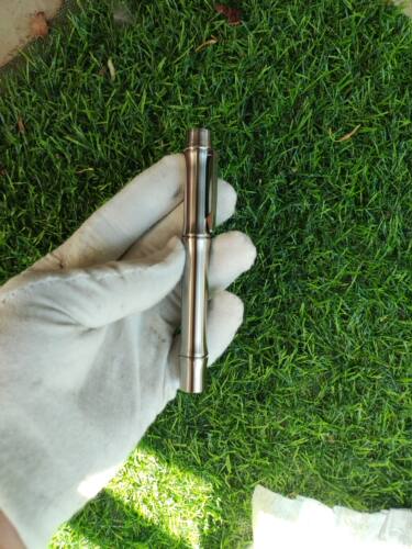 钛合金组合式小短竹节签字g2笔芯钢笔施密特5号短款暗尖26小明尖