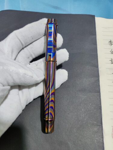 锆马士革竹节bock6钢笔全套钢笔     直径15.0*142长