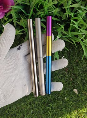 钛合金tc4三段式简约无夹钢笔德国施密特5号26尖总成轻巧阳极3色