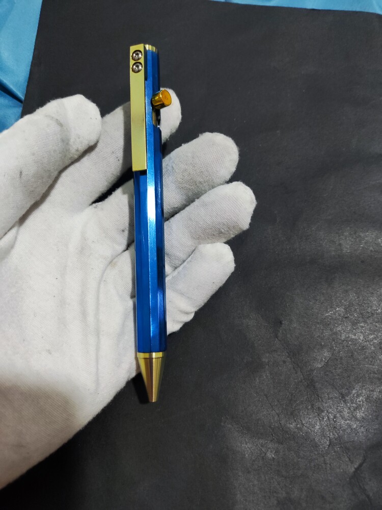 钛合金枪栓笔g5笔芯中性笔笔芯