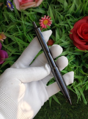 绝美的锆合金黑按动中性笔笔芯 温润snx1000样式 g5 重量级低重心