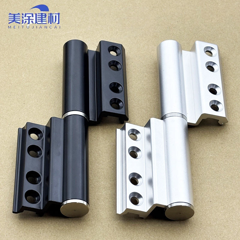 断桥铝合金重型平开门欧标平框合页齐平框扇平齐柱式铰链宽槽活页