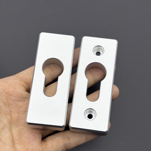断桥铝合金移门推拉门锁盖 实心厚款锁芯盖 方头盖子对穿螺丝固定