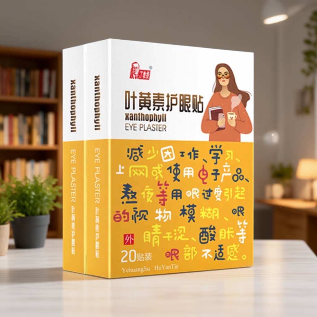 丁教授叶黄素护眼贴3盒60片缓解