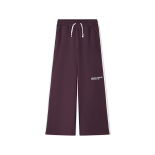 Skechers斯凯奇秋季女子新款舒弹宽松阔腿直筒裤休闲长裤L325W100