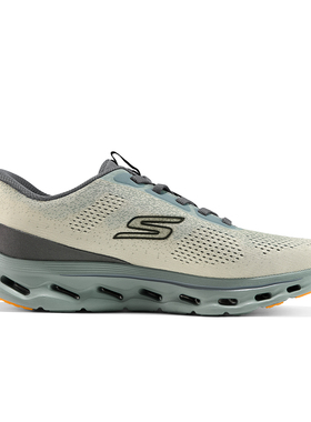 Skechers斯凯奇2026新款男士轻质舒适透气闪穿运动健步鞋鞋217017
